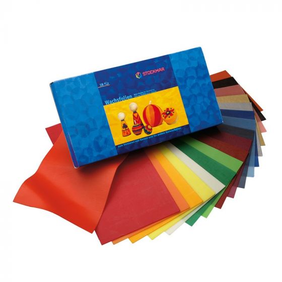 Stockmar thin decorating wax, 18 large sheets