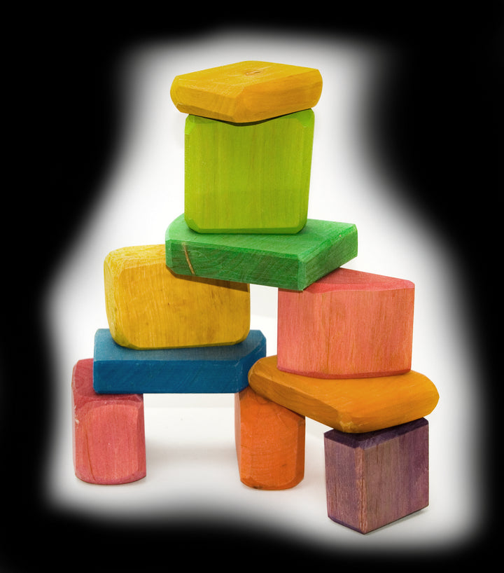 Waldorf colourful blocks, 20 pc