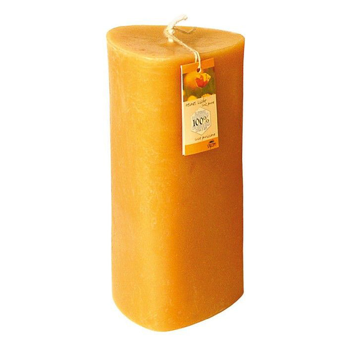 giant triangular beeswax pillar