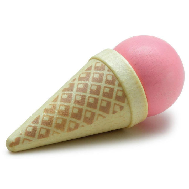 ice cream cone, strawberry