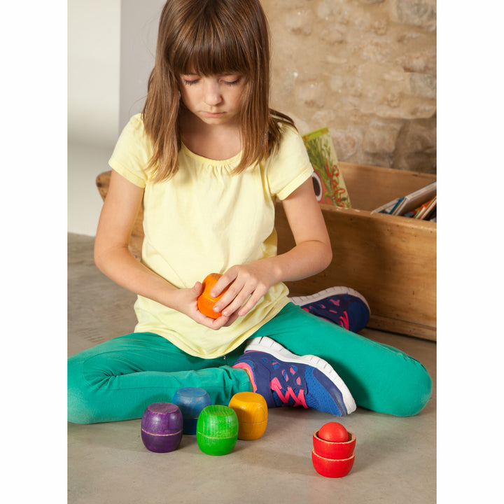 Grapat Wood Coloured Bowls & Balls