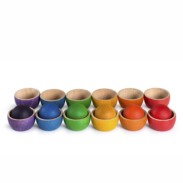 Grapat Wood Coloured Bowls & Balls