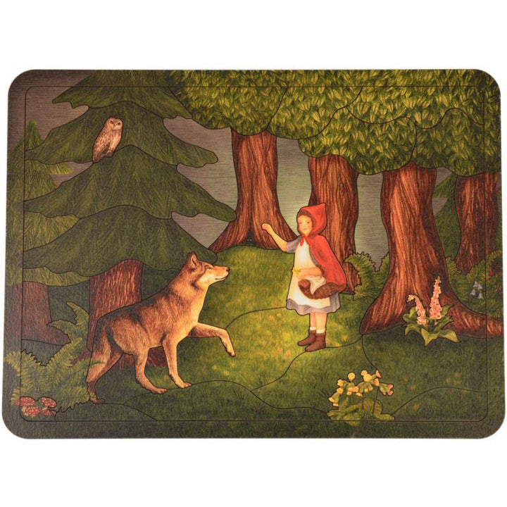 Little Red Cap wooden puzzle