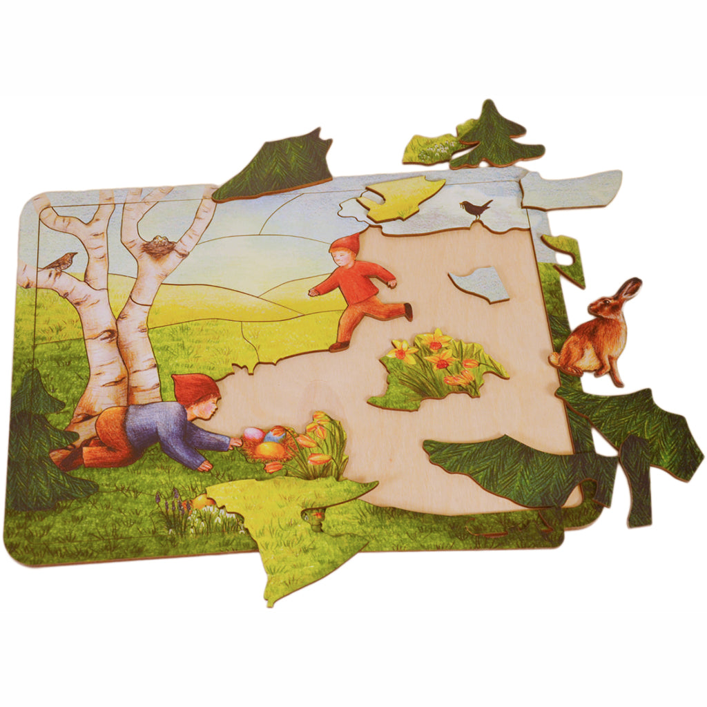 Easter wooden puzzle