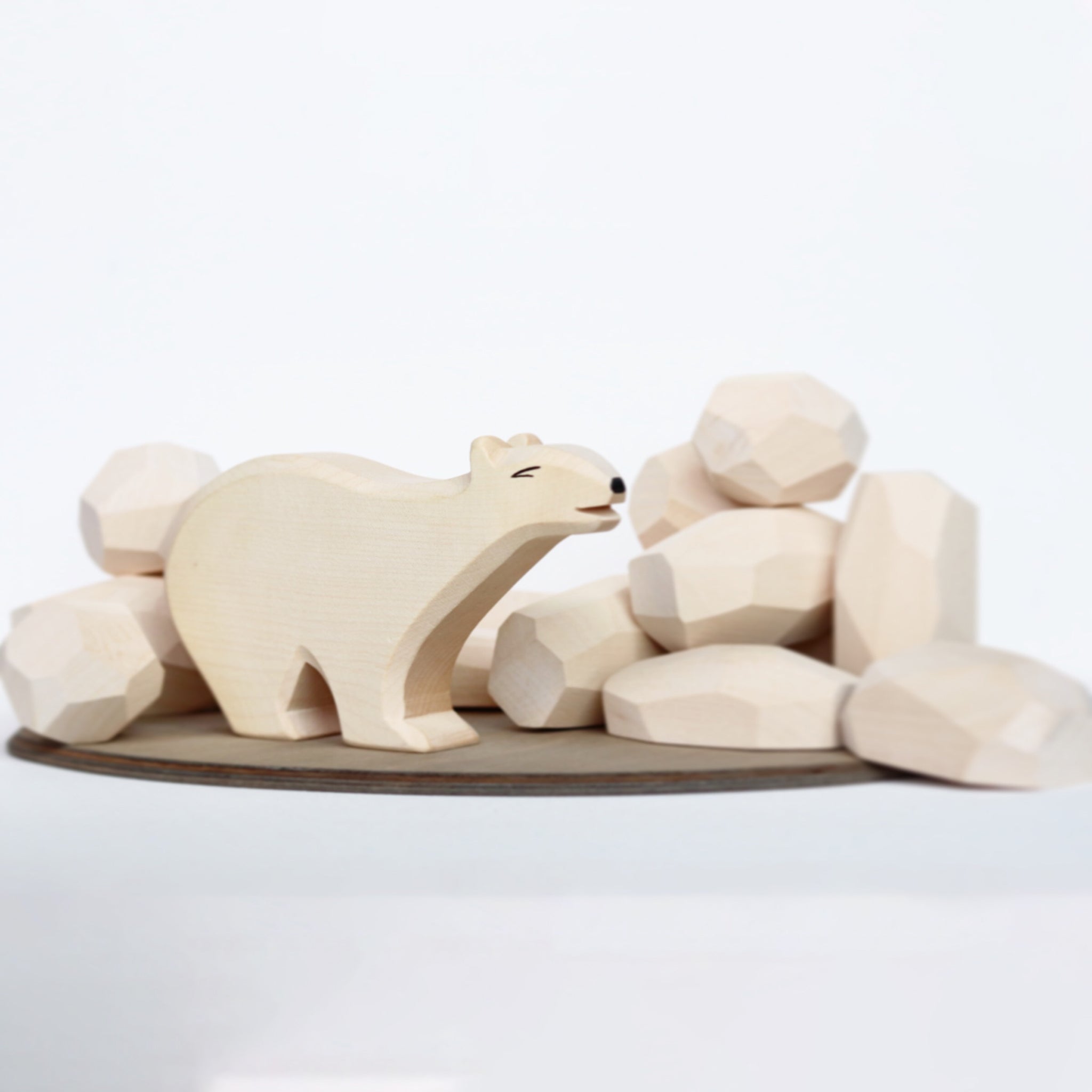 Anthropologie polar bear offers wood pull storage NEW