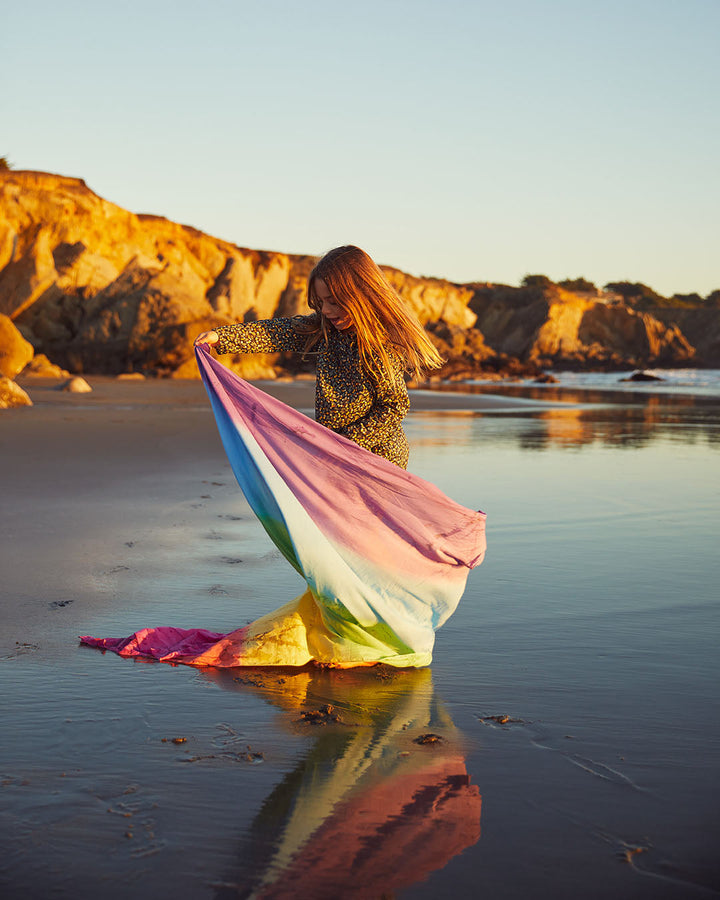 rainbow cotton playcloth