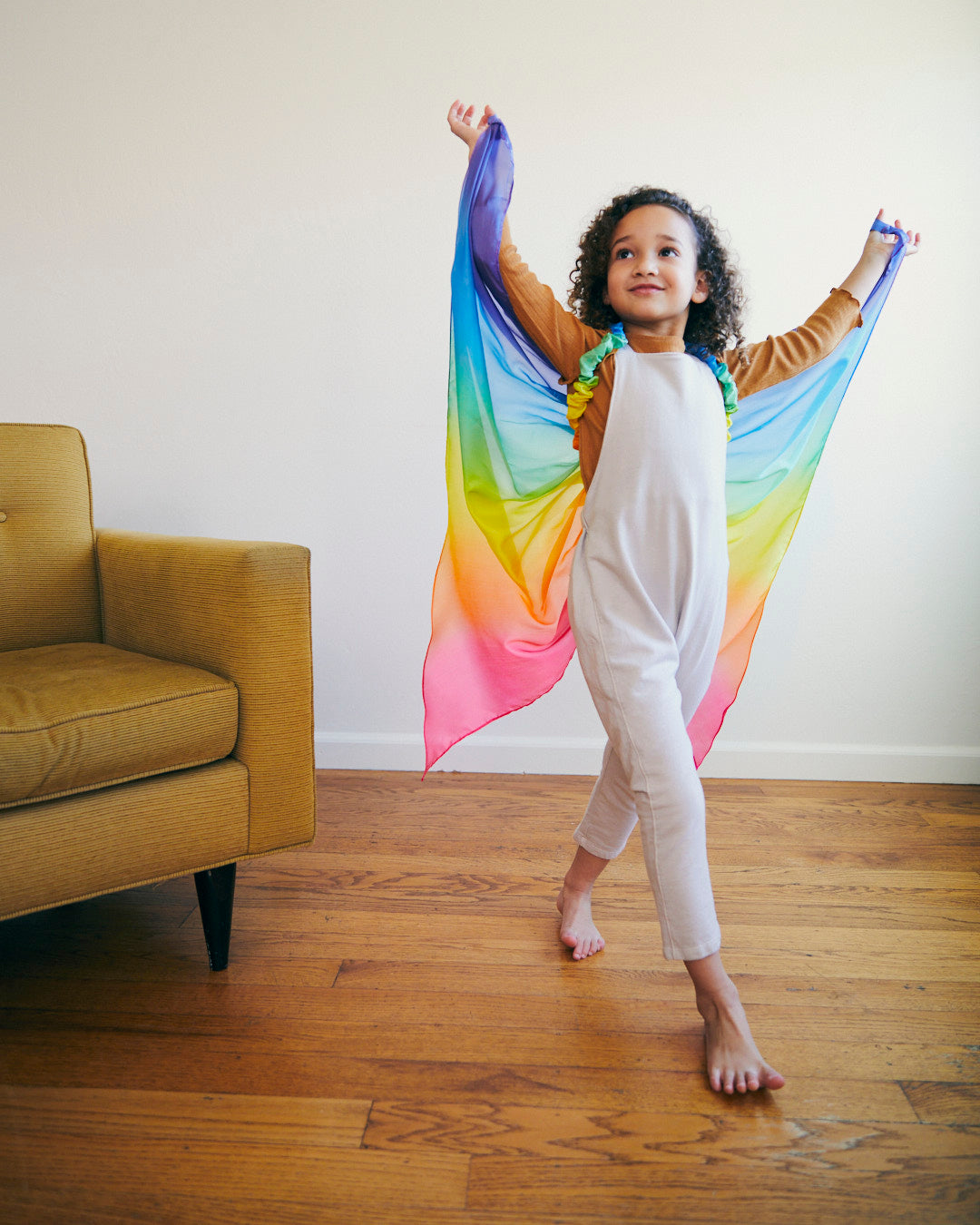 rainbow fairy silk wings (with thumb loops)