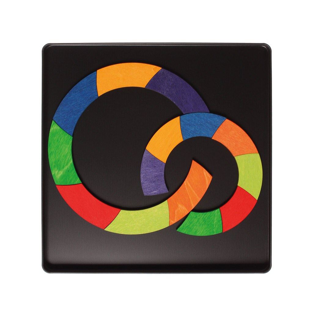 Goethe's colour circle magnetic puzzle