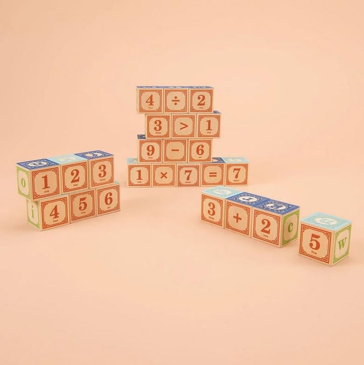 classic lower case alphabet blocks