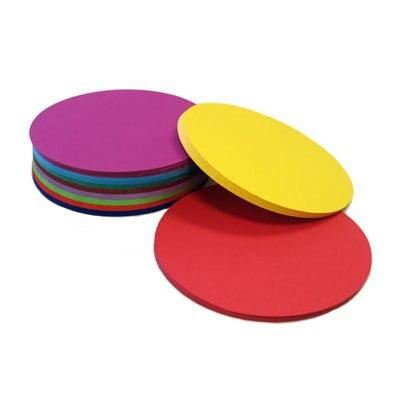 Round paper, 250 sheets assorted, heavyweight