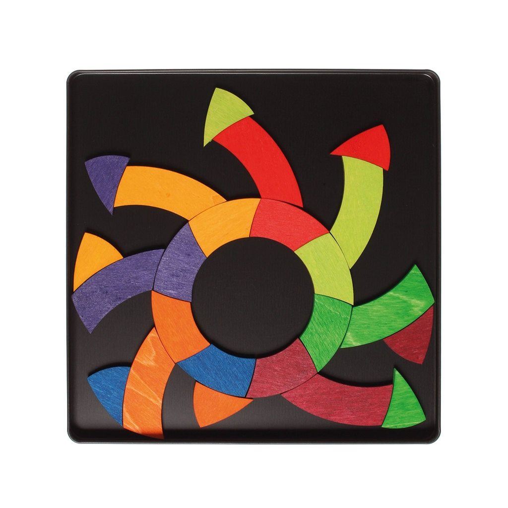 Goethe's colour circle magnetic puzzle