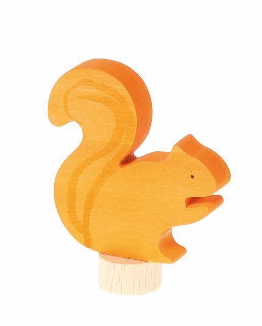 bushy tailed squirrel ornament for birthday ring