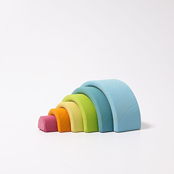 Grimm's small pastel rainbow stacker