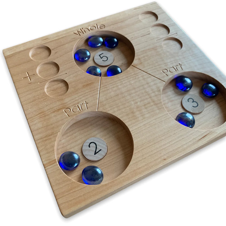 Number Bond Tray with Number Coins set