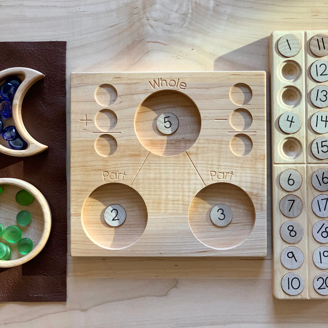 Number Bond Tray with Number Coins set