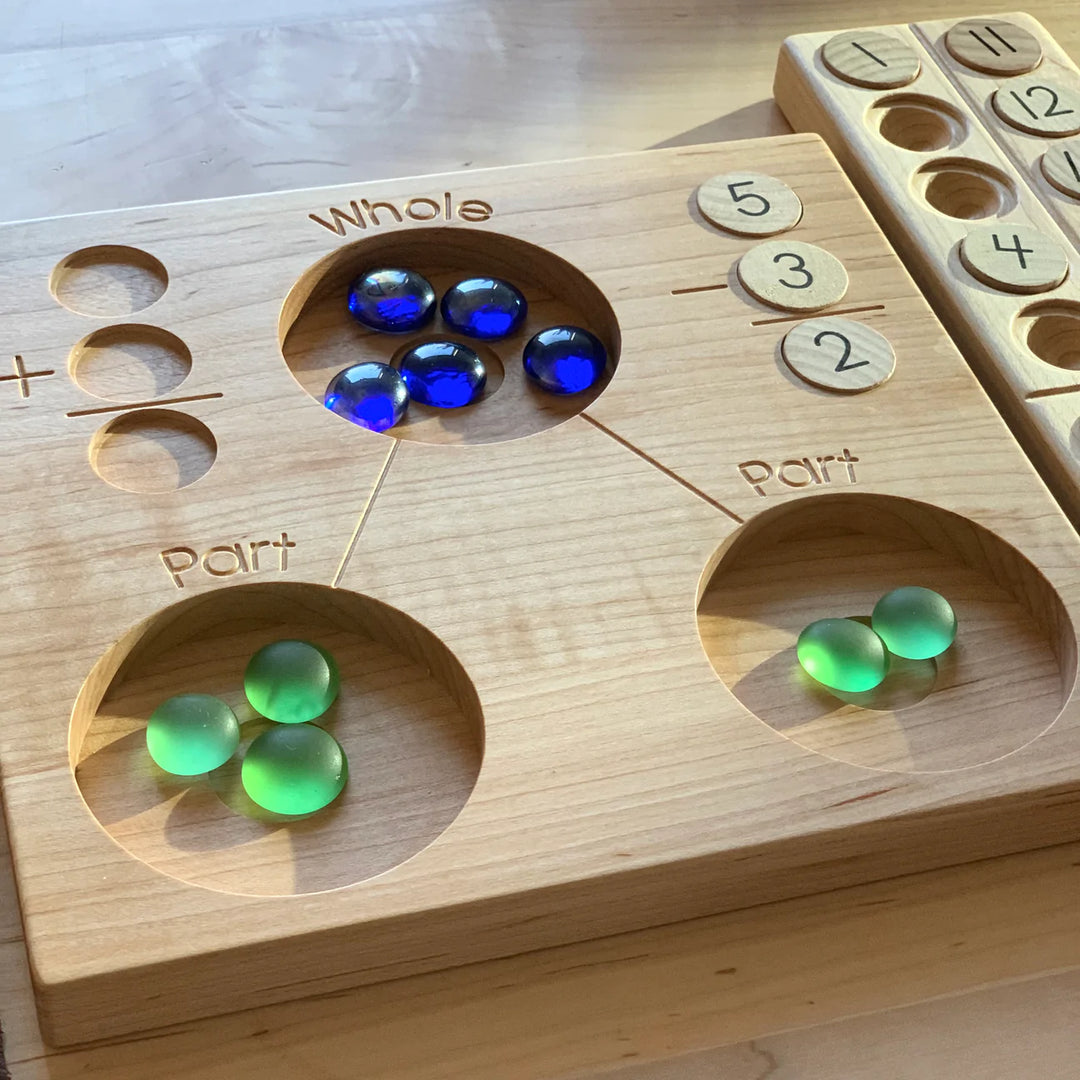 Number Bond Tray with Number Coins set