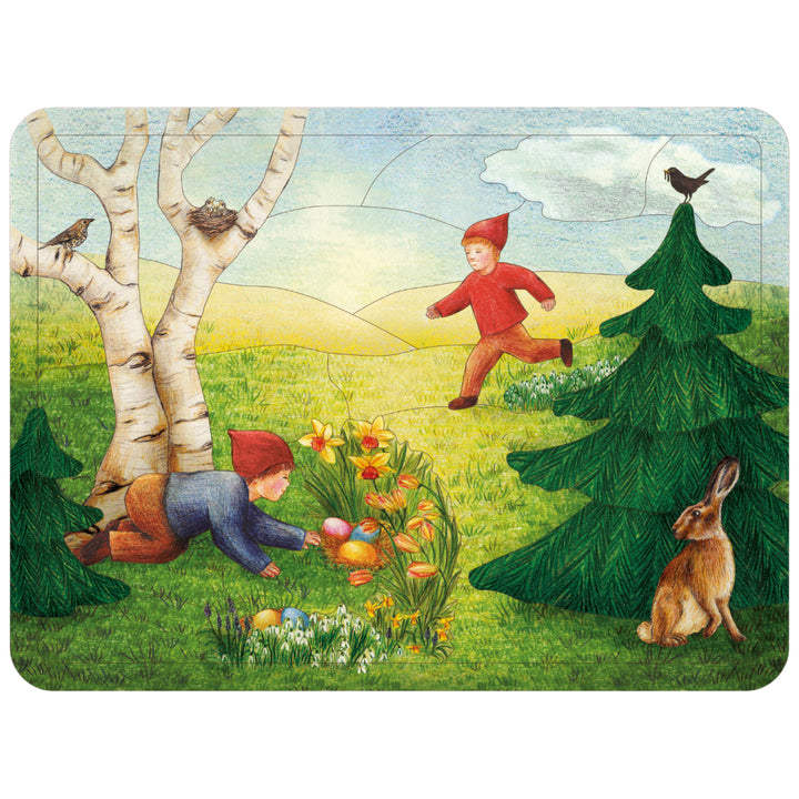 Easter wooden puzzle